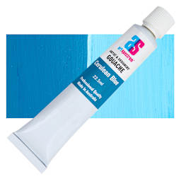Art Spectrum Artists' Gouache - Cerulean Blue Hue, 22.5 ml tube and swatch