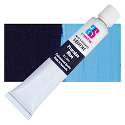Art Spectrum Artists' Gouache - Prussian Blue, 22.5 ml tube and swatch