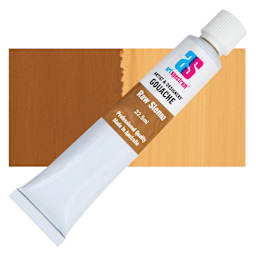 Art Spectrum Artists' Gouache - Raw Sienna, 22.5 ml tube and swatch