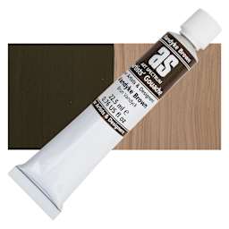 Art Spectrum Artists' Gouache - Van Dyke Brown, 22.5 ml tube and swatch