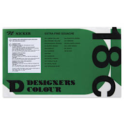 Nicker Designers Color Gouache - Set of 18, Assorted back of package
