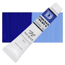 Nicker Designers Color Gouache - Ultramarine Deep, 20 ml tube and swatch