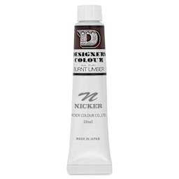 Nicker Designers Color Gouache - Burnt Umber, 20 ml