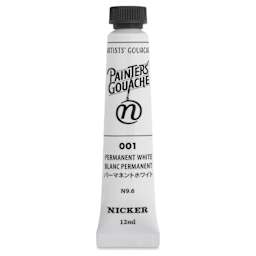 Nicker Painter’s Gouache - Permanent White, 12 ml