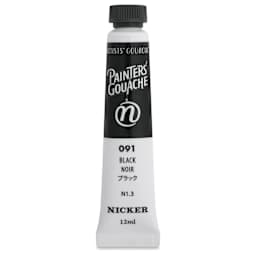 Nicker Painter’s Gouache - Black, 12 ml