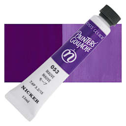 Nicker Painter’s Gouache - Mauve, 12 ml tube and swatch