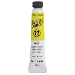 Nicker Painter’s Gouache - Lemon Yellow, 12 ml