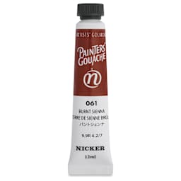 Nicker Painter’s Gouache - Burnt Sienna, 12 ml
