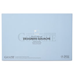 ShinHan Professional Designers Gouache - Set of 24, Set A Assorted Colors, front of packaging