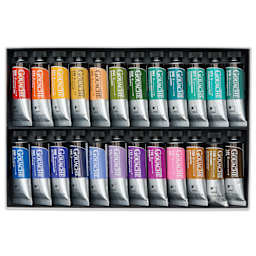 ShinHan Professional Designers Gouache - Set of 24, Set B Assorted Colors, 15 ml