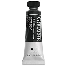 ShinHan Professional Designers Gouache - Ivory Black, 15 ml - front