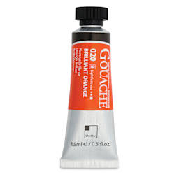 ShinHan Professional Designers Gouache - Brilliant Orange, 15 ml - front