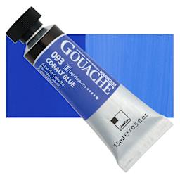 ShinHan Professional Designers Gouache - Cobalt Blue, 15 ml tube and swatch