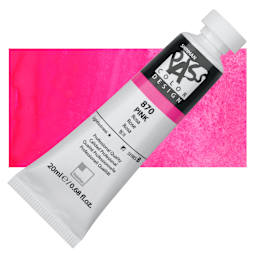 ShinHan Pass Colors Opaque Watercolor Tube - Pink, 20 ml tube and swatch
