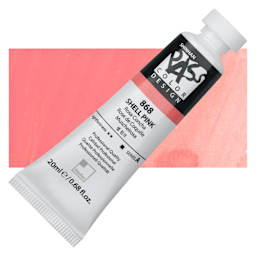 ShinHan Pass Colors Opaque Watercolor Tube - Shell Pink, 20 ml tube and swatch