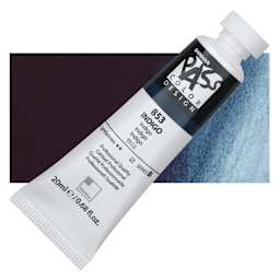 ShinHan Pass Colors Opaque Watercolor Tube - Indigo, 20 ml tube and swatch