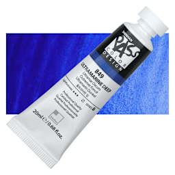 ShinHan Pass Colors Opaque Watercolor Tube - Ultramarine Deep, 20 ml tube and swatch