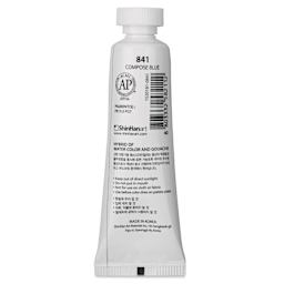 ShinHan Pass Colors Opaque Watercolor Tube - Compose Blue, 20 ml back