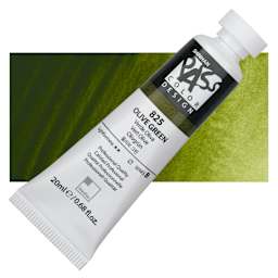 ShinHan Pass Colors Opaque Watercolor Tube - Olive Green, 20 ml tube and swatch