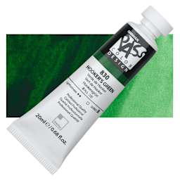 ShinHan Pass Colors Opaque Watercolor Tube - Hooker's Green, 20 ml tube and swatch