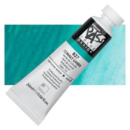 ShinHan Pass Colors Opaque Watercolor Tube - Cobalt Green, 20 ml tube and swatch