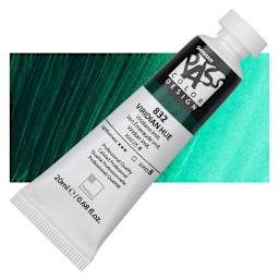 ShinHan Pass Colors Opaque Watercolor Tube - Viridian, 20 ml tube and swatch