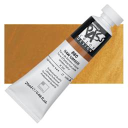 ShinHan Pass Colors Opaque Watercolor Tube - Raw Umber, 20 ml tube and swatch