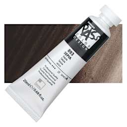 ShinHan Pass Colors Opaque Watercolor Tube - Sepia, 20 ml tube and swatch