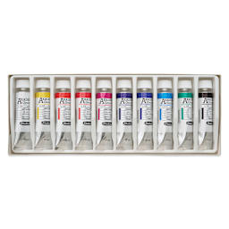 Schmincke Akademie Gouache Paints - Set of 10, Split Primary, 60 ml Tubes