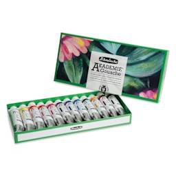 Schmincke Akademie Gouache Paints - Set of 12, Assorted Colors, 20 ml Tubes
