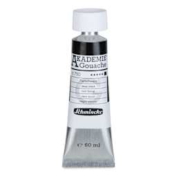Schmincke Akademie Gouache Paint - Deep Black, 60 ml Tube