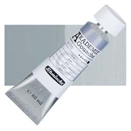 Schmincke Akademie Gouache Paint - Grey, 60 ml Tube and Swatch
