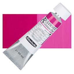 Schmincke Akademie Gouache Paint - Primary Magenta, 60 ml Tube and Swatch