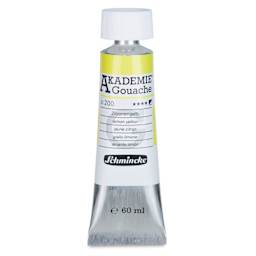 Schmincke Akademie Gouache Paint - Lemon Yellow, 60 ml Tube
