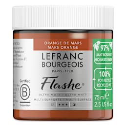 Lefranc Bourgeois Flashe Biobased Paint - Mars Orange, 75 ml