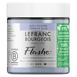 Lefranc Bourgeois Flashe Biobased Paint - Powder Blue, 75 ml