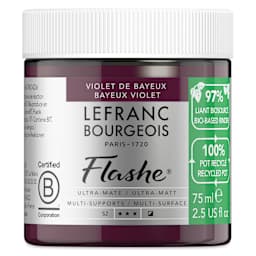 Lefranc Bourgeois Flashe Biobased Paint - Bayeux Violet, 75 ml