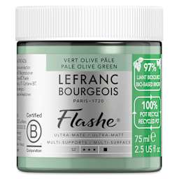 Lefranc Bourgeois Flashe Biobased Paint - Pale Olive Green, 75 ml