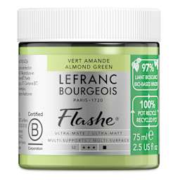 Lefranc Bourgeois Flashe Biobased Paint - Almond Green, 75 ml