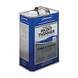 Crown Odorless Paint Thinner - Gallon side view