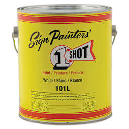 1-Shot Lettering Enamel - White, Gallon
