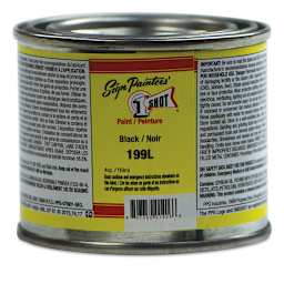 1-Shot Lettering Enamel - Black, 4 oz