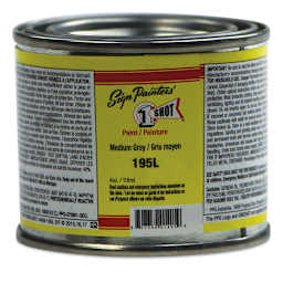 1-Shot Lettering Enamel - Medium Gray, 4 oz