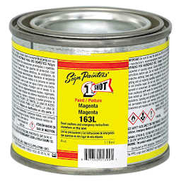 1-Shot Lettering Enamel - Magenta, 4 oz