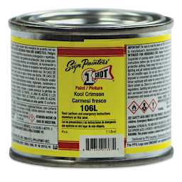 1-Shot Lettering Enamel - Kool Crimson, 4 oz