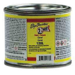 1-Shot Lettering Enamel - Coral, 4 oz