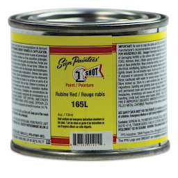 1-Shot Lettering Enamel - Rubine Red, 4 oz