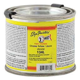 1-Shot Lettering Enamel - Chrome Yellow, 4 oz