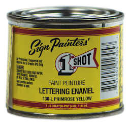 1-Shot Lettering Enamel - Primrose Yellow, 4 oz