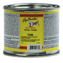 1-Shot Lettering Enamel - Orange, 4 oz